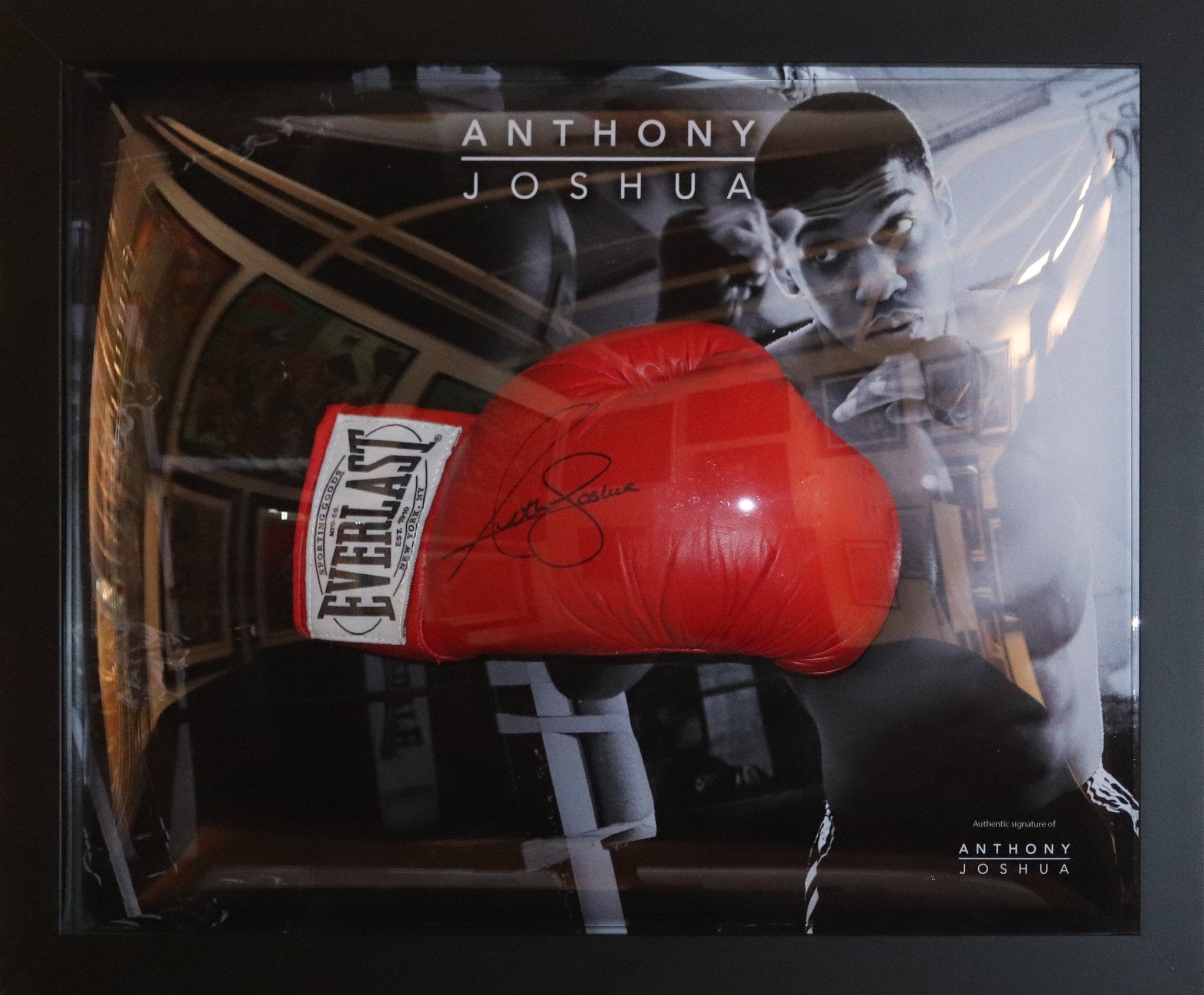 Anthony Joshua Signed GloveFramed Display - Memorabilia Framers Shop